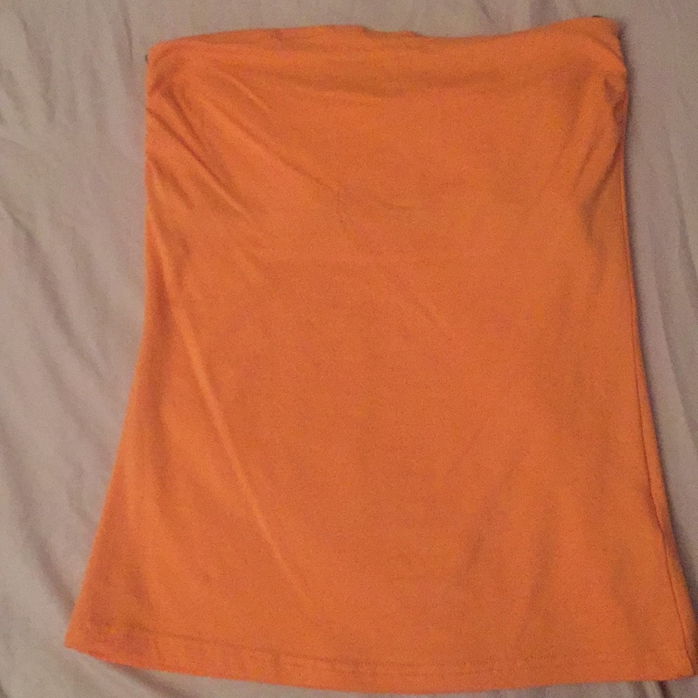 Strapless jersey top